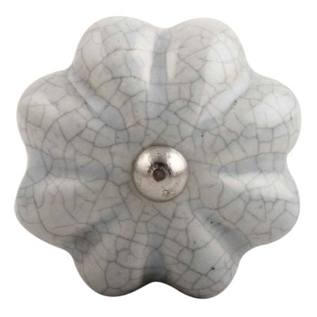 Steel Grey Melon Crackle Ceramic Wine Stopper